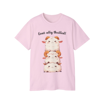 100% Cotton Short Sleeve Tee | Kawaii-Goat-002