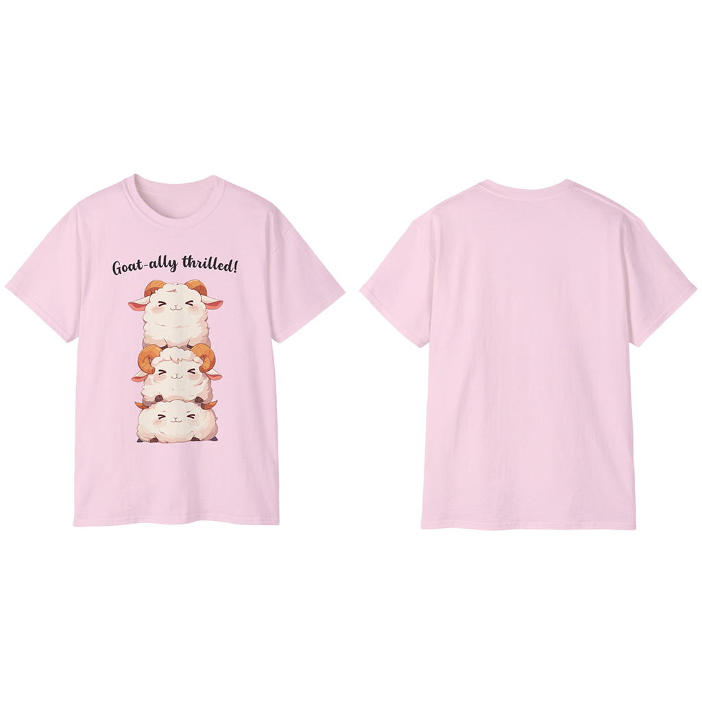 100%纯棉短袖T恤 | Kawaii-Goat-002