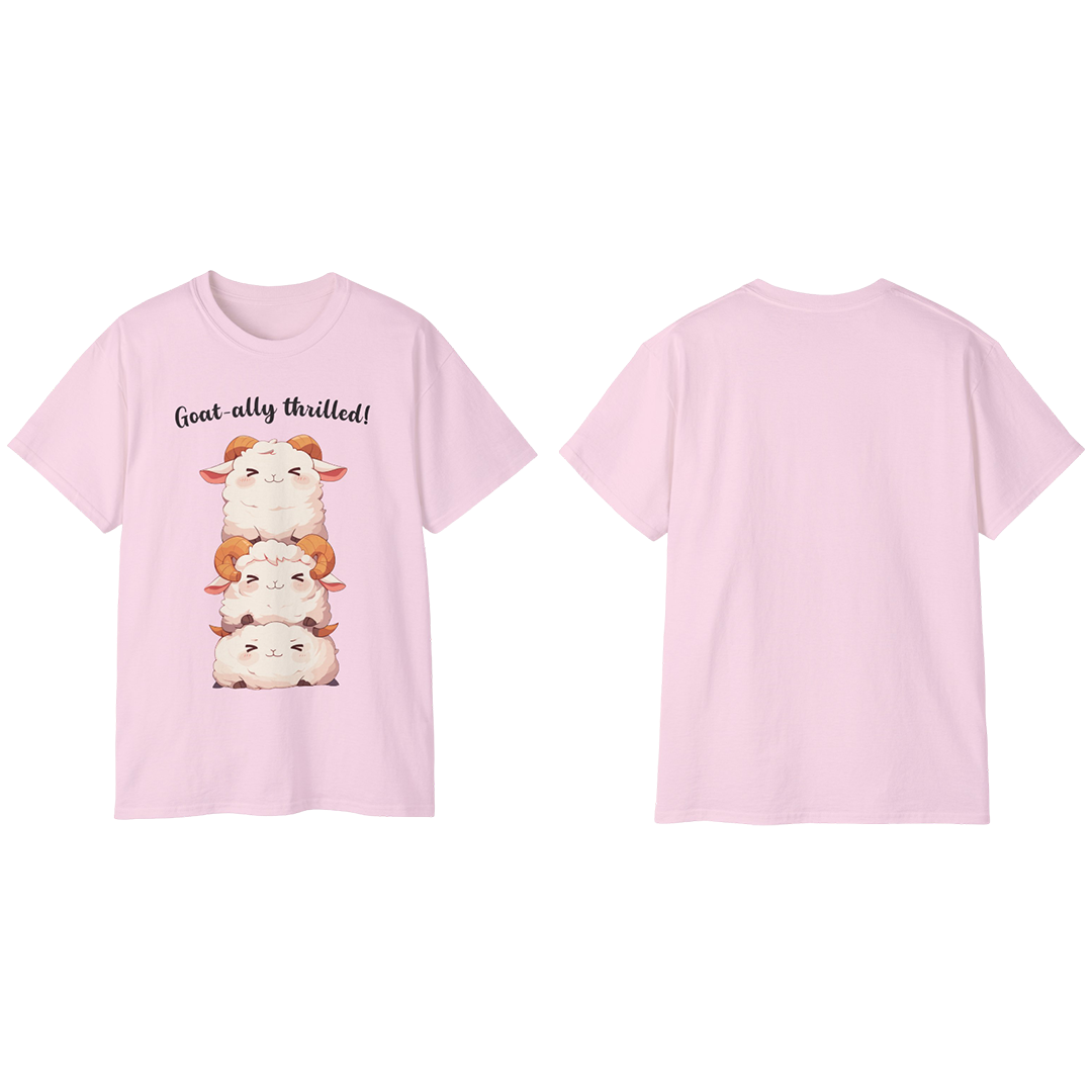 100%纯棉短袖T恤 | Kawaii-Goat-002