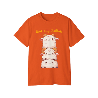 100% Cotton Short Sleeve Tee | Kawaii-Goat-002