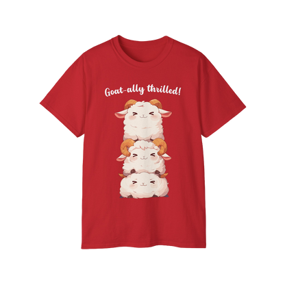 100% Cotton Short Sleeve Tee | Kawaii-Goat-002