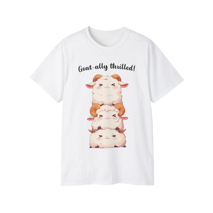 100% Cotton Short Sleeve Tee | Kawaii-Goat-002