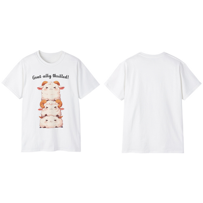 100% Cotton Short Sleeve Tee | Kawaii-Goat-002