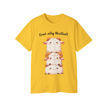 100% Cotton Short Sleeve Tee | Kawaii-Goat-002