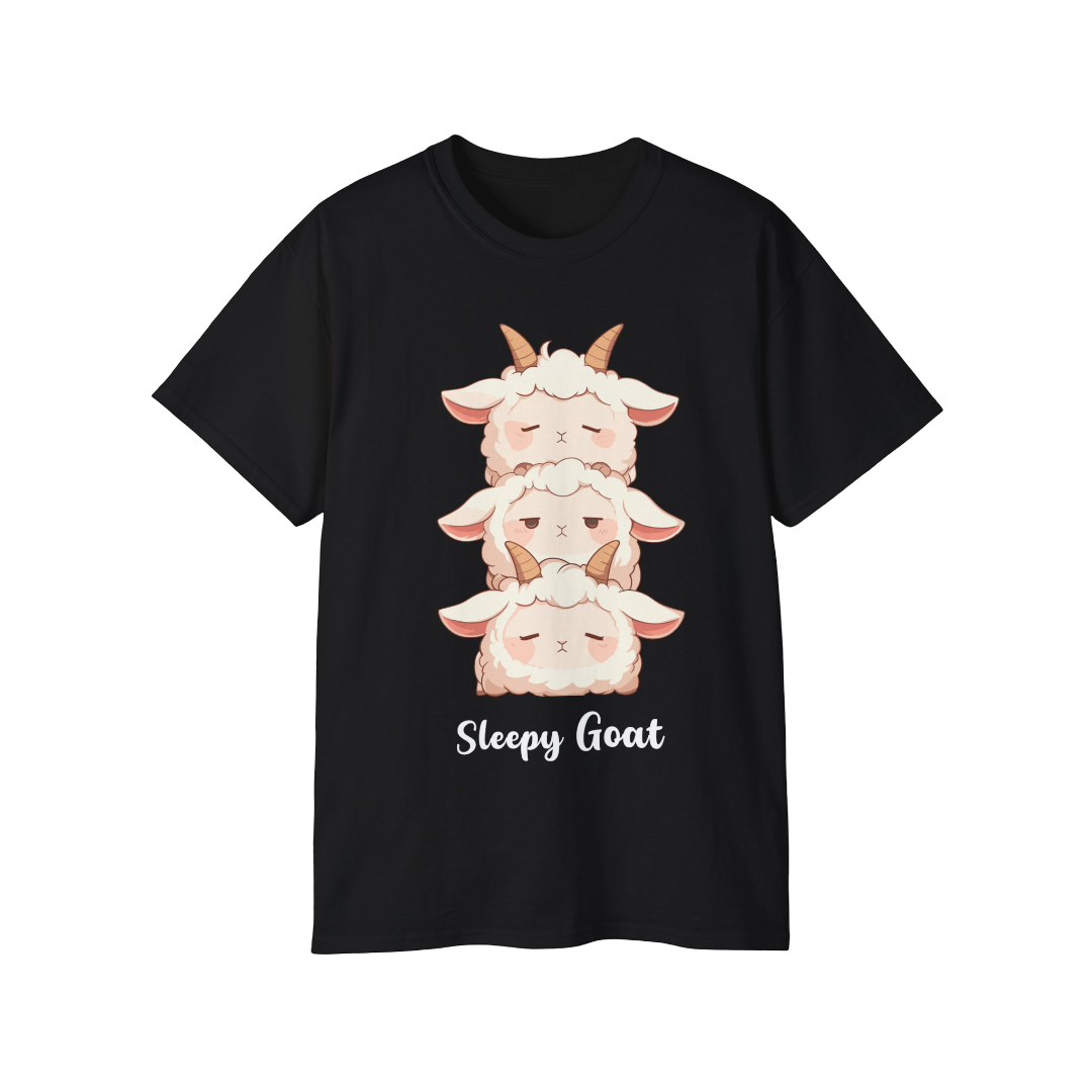 100% Cotton Short Sleeve Tee | Kawaii-Goat-003