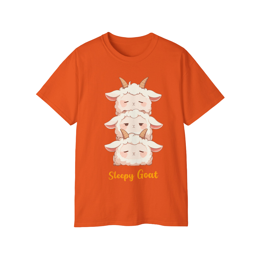 100% Cotton Short Sleeve Tee | Kawaii-Goat-003