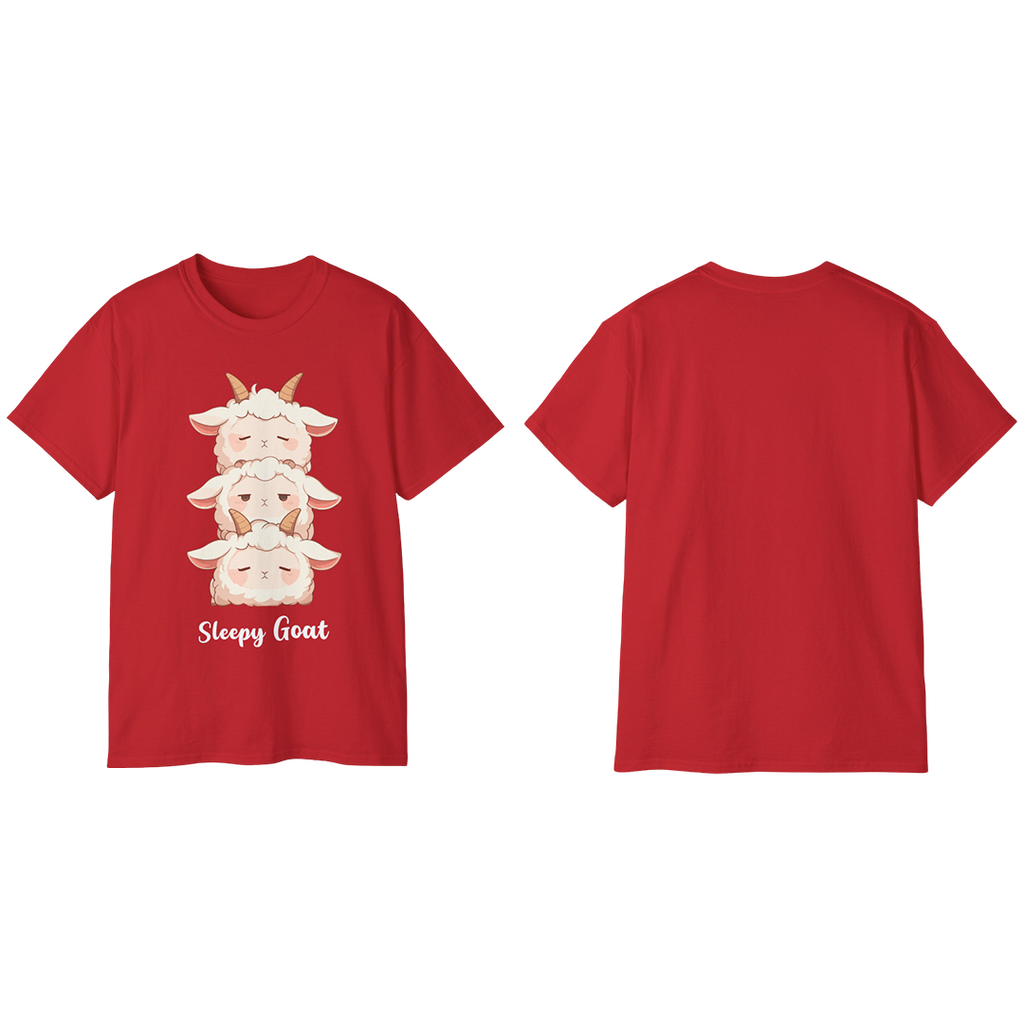100%纯棉短袖T恤 | Kawaii-Goat-003