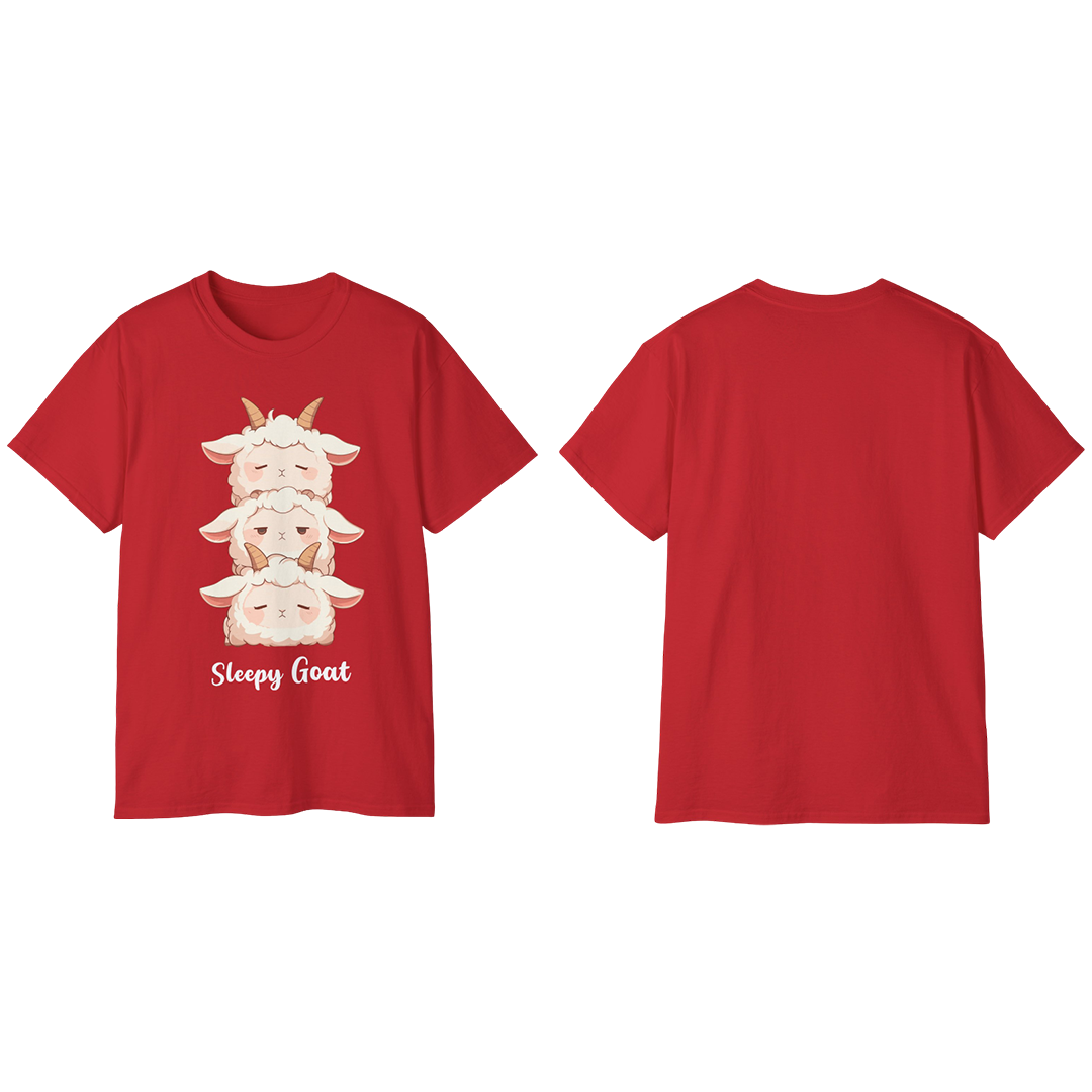 100%纯棉短袖T恤 | Kawaii-Goat-003