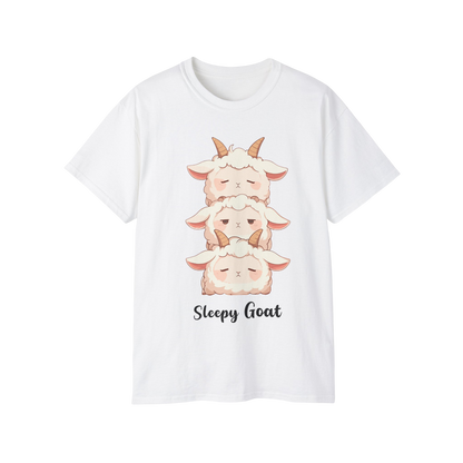 100% Cotton Short Sleeve Tee | Kawaii-Goat-003