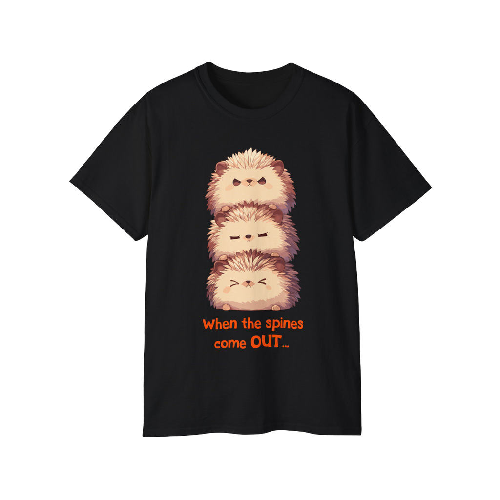 100%纯棉短袖T恤 | Kawaii-Hedgehog-001