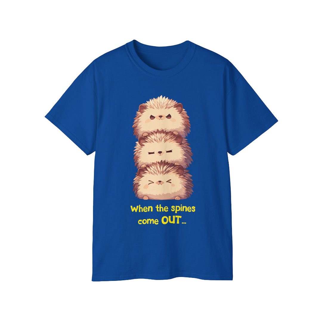 100%纯棉短袖T恤 | Kawaii-Hedgehog-001