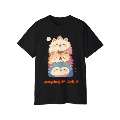 100% Cotton Short Sleeve Tee | Kawaii-Hedgehog-002