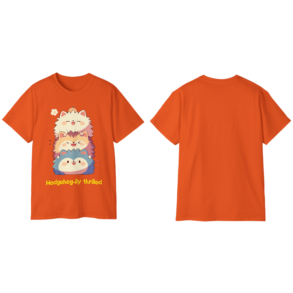100%纯棉短袖T恤 | Kawaii-Hedgehog-002