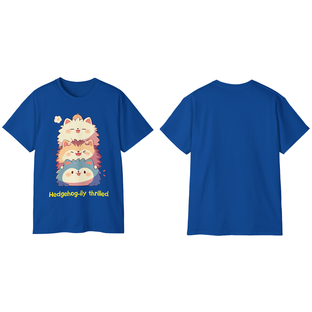 100%纯棉短袖T恤 | Kawaii-Hedgehog-002