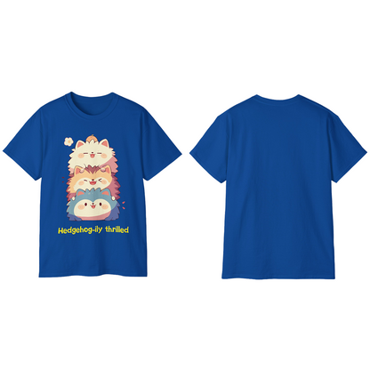 100% Cotton Short Sleeve Tee | Kawaii-Hedgehog-002