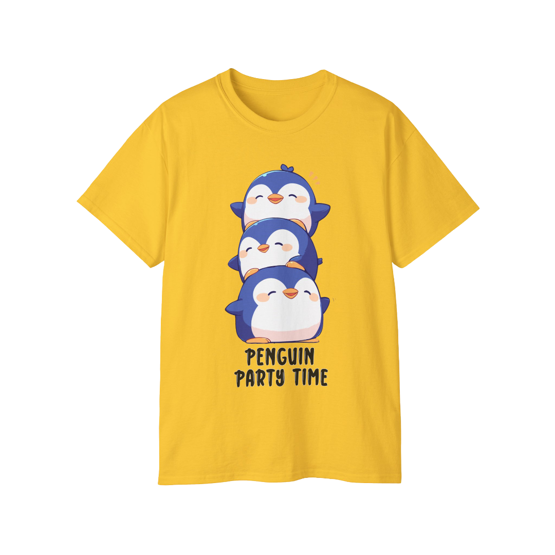 100%纯棉短袖T恤 | Kawaii-Penguin-002
