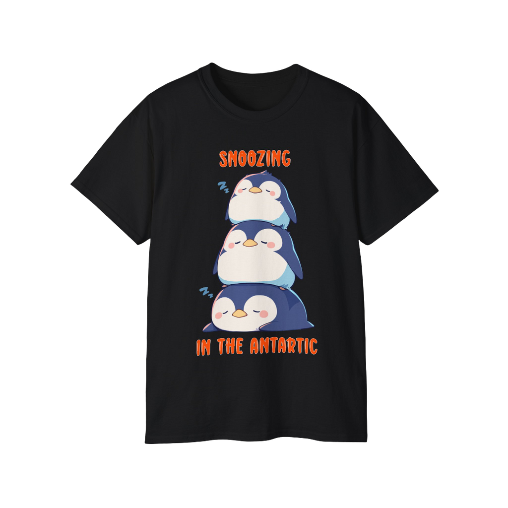 100%纯棉短袖T恤 | Kawaii-Penguin-003