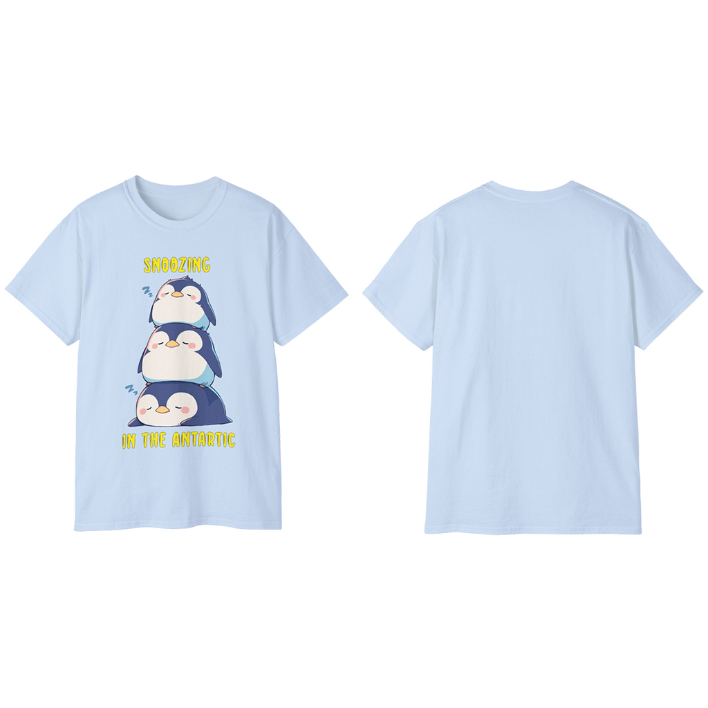100%纯棉短袖T恤 | Kawaii-Penguin-003