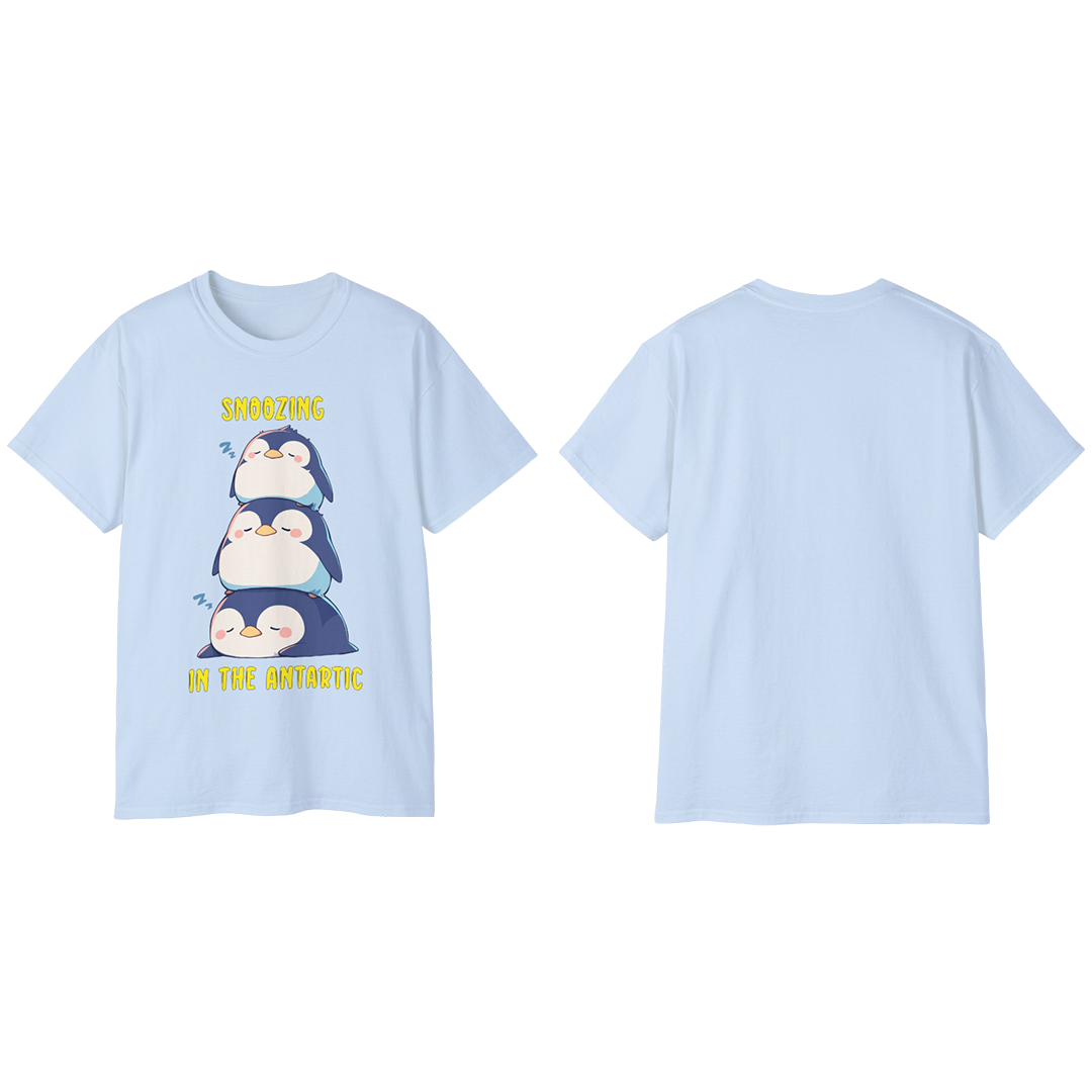 100%纯棉短袖T恤 | Kawaii-Penguin-003