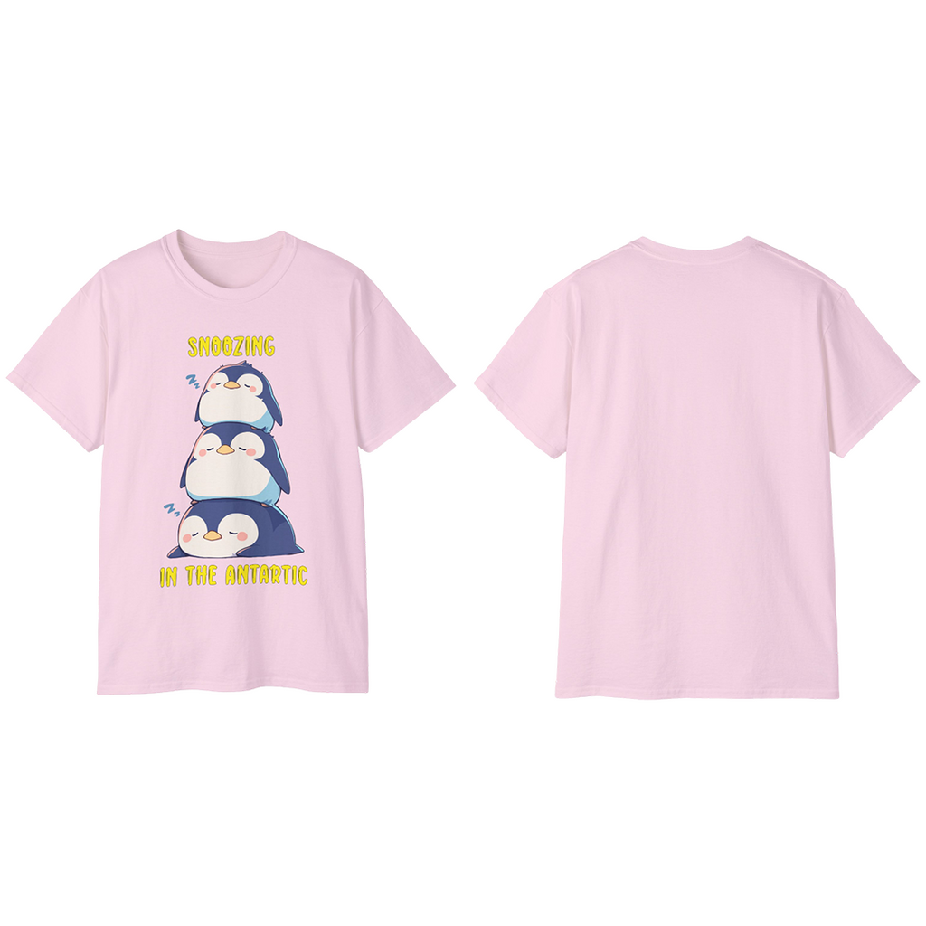 100%纯棉短袖T恤 | Kawaii-Penguin-003
