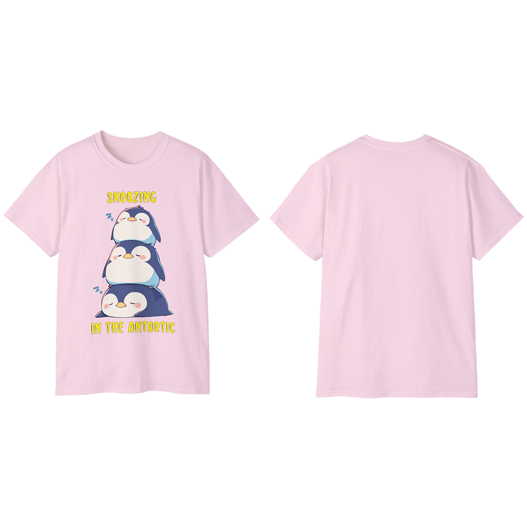 100%纯棉短袖T恤 | Kawaii-Penguin-003