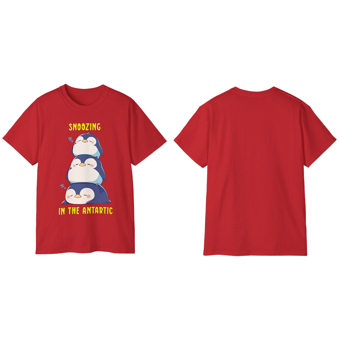 100%纯棉短袖T恤 | Kawaii-Penguin-003