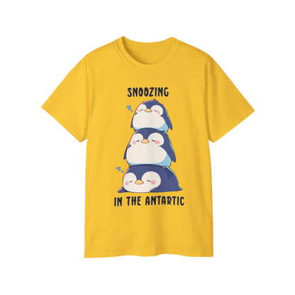 100% Cotton Short Sleeve Tee | Kawaii-Penguin-003