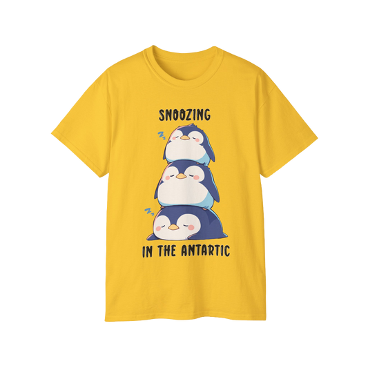 Cute Cotton T-Shirt TSS-2405-Kawaii-Penguin-003