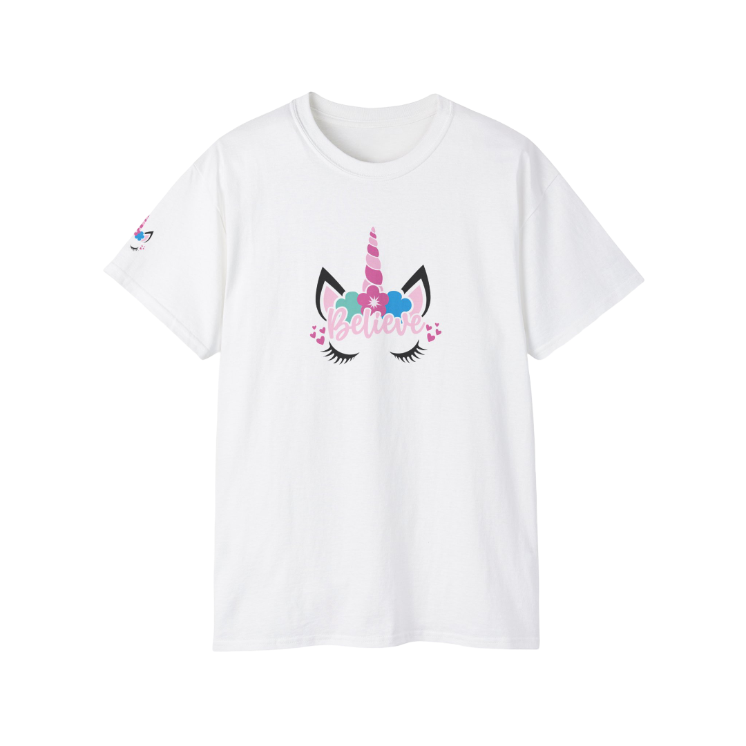 100% Cotton Short Sleeve Tee | Quotes-Unicorn-001