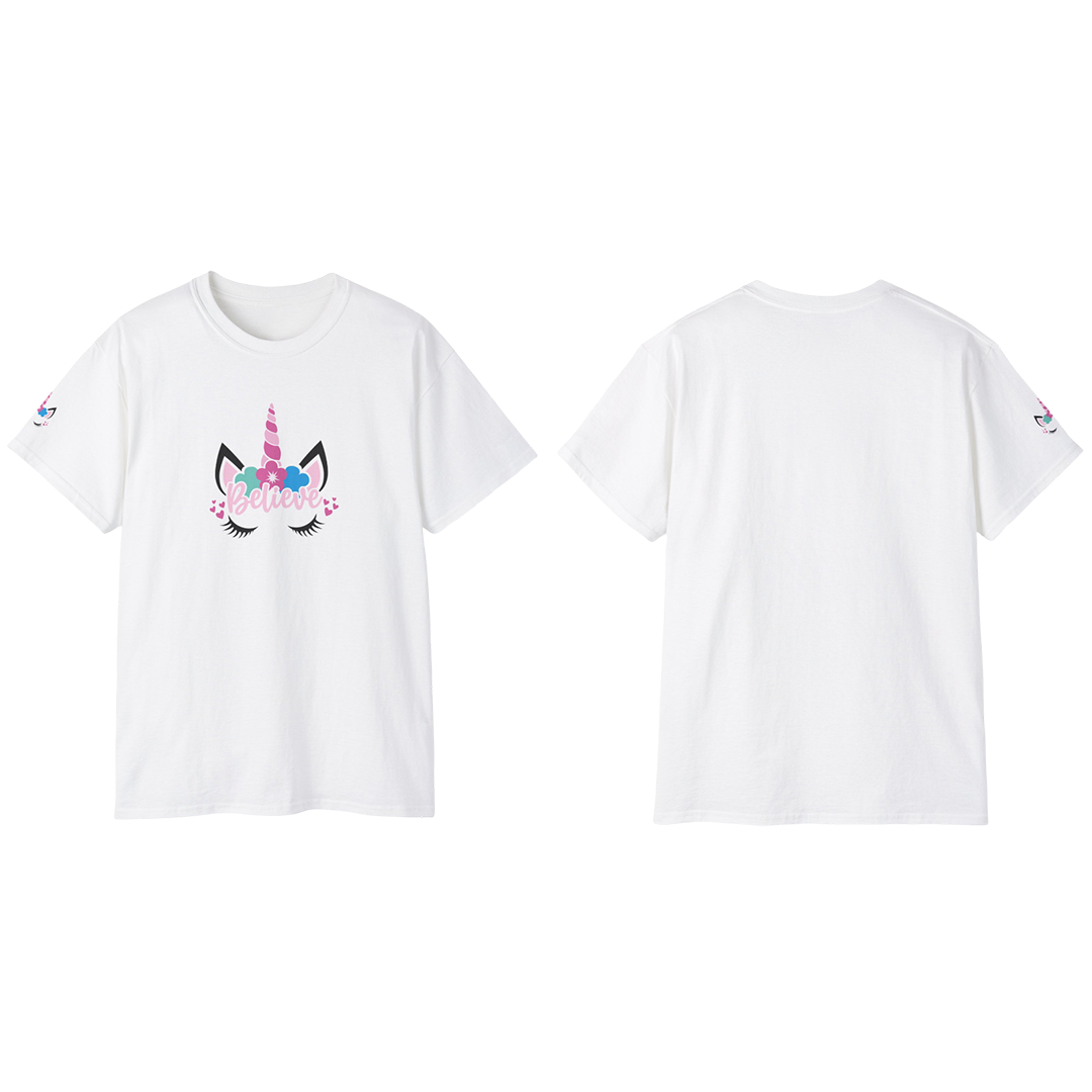 100% Cotton Short Sleeve Tee | Quotes-Unicorn-001