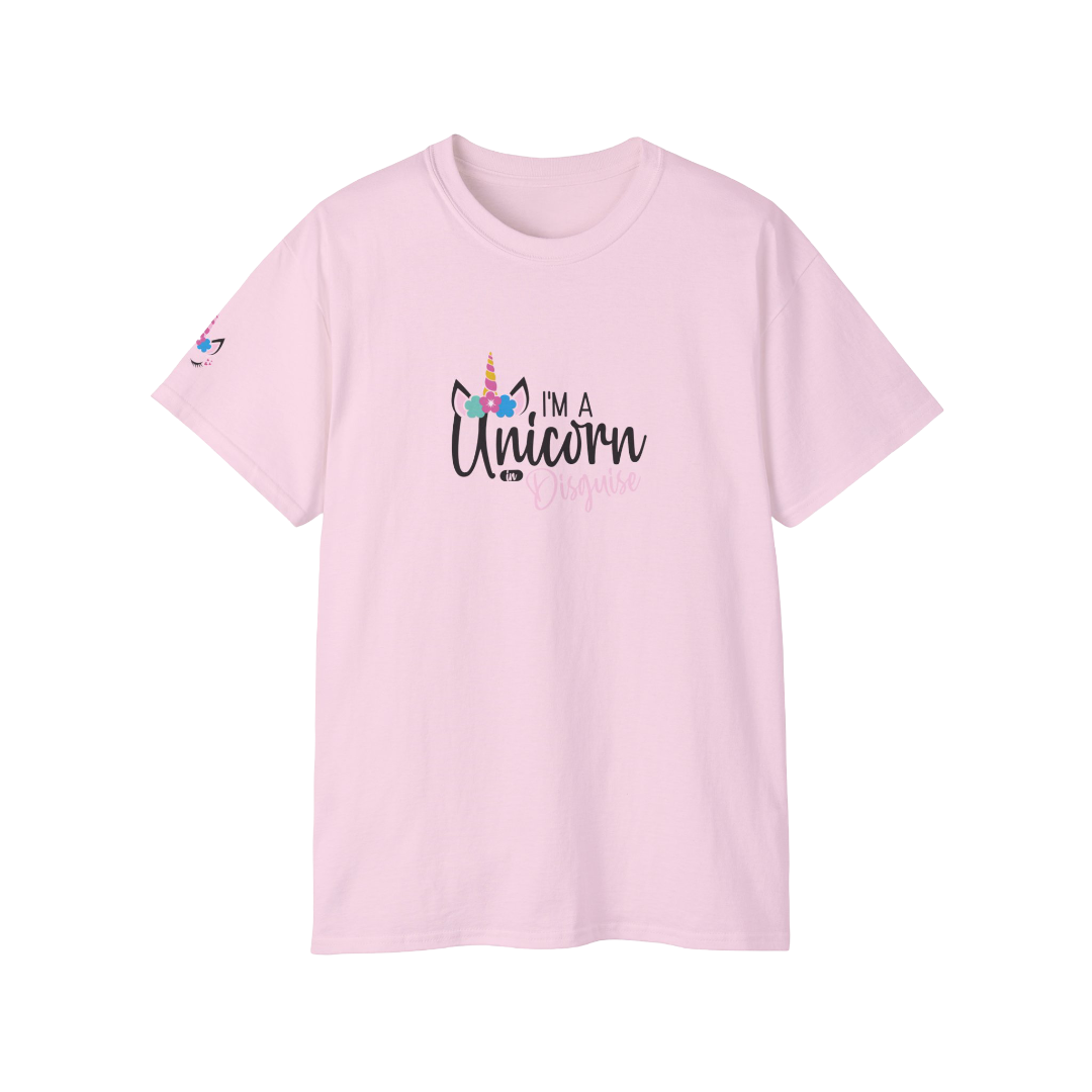 100% Cotton Short Sleeve Tee | Quotes-Unicorn-004