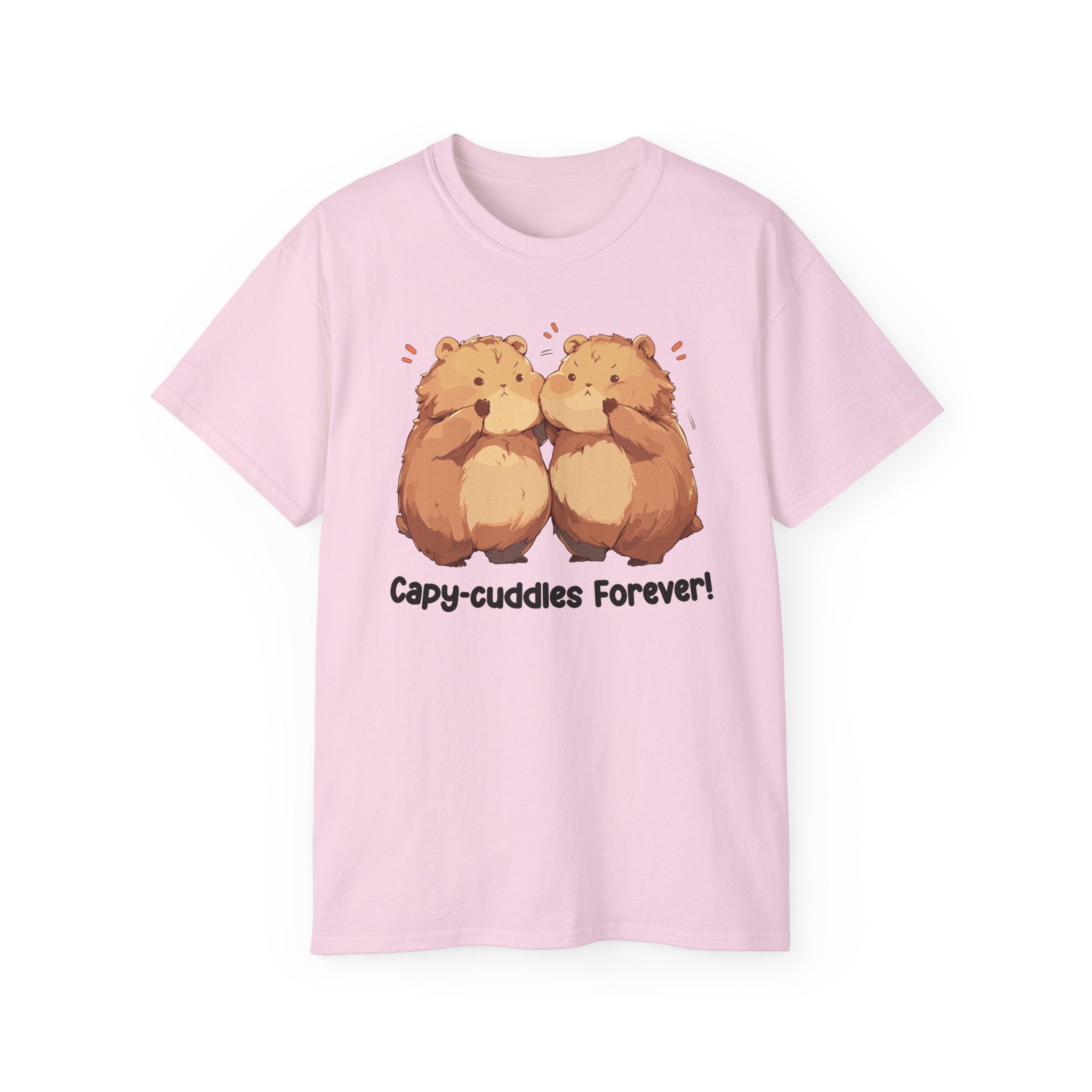 100%纯棉短袖T恤 | Kawaii-Capybara-001