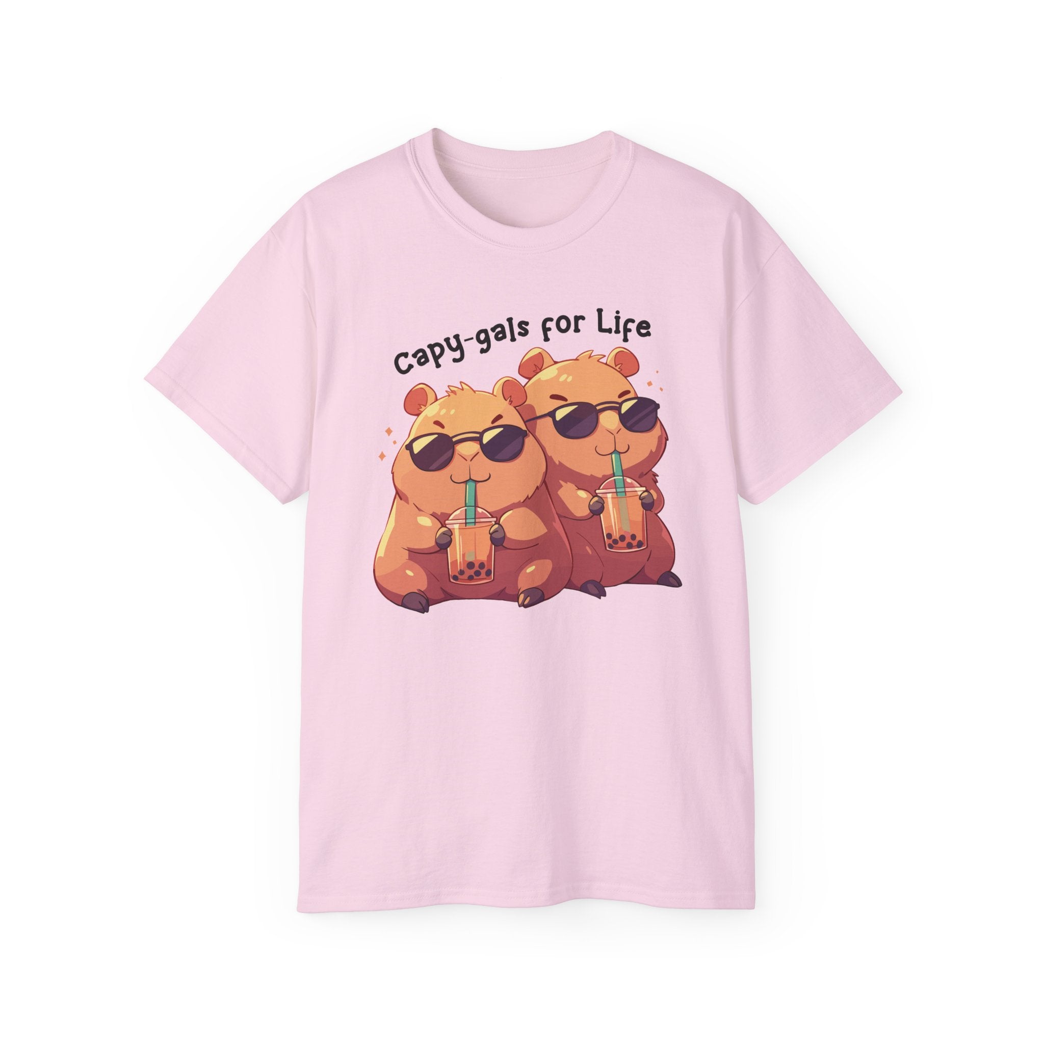 100%纯棉短袖T恤 | Kawaii-Capybara-002