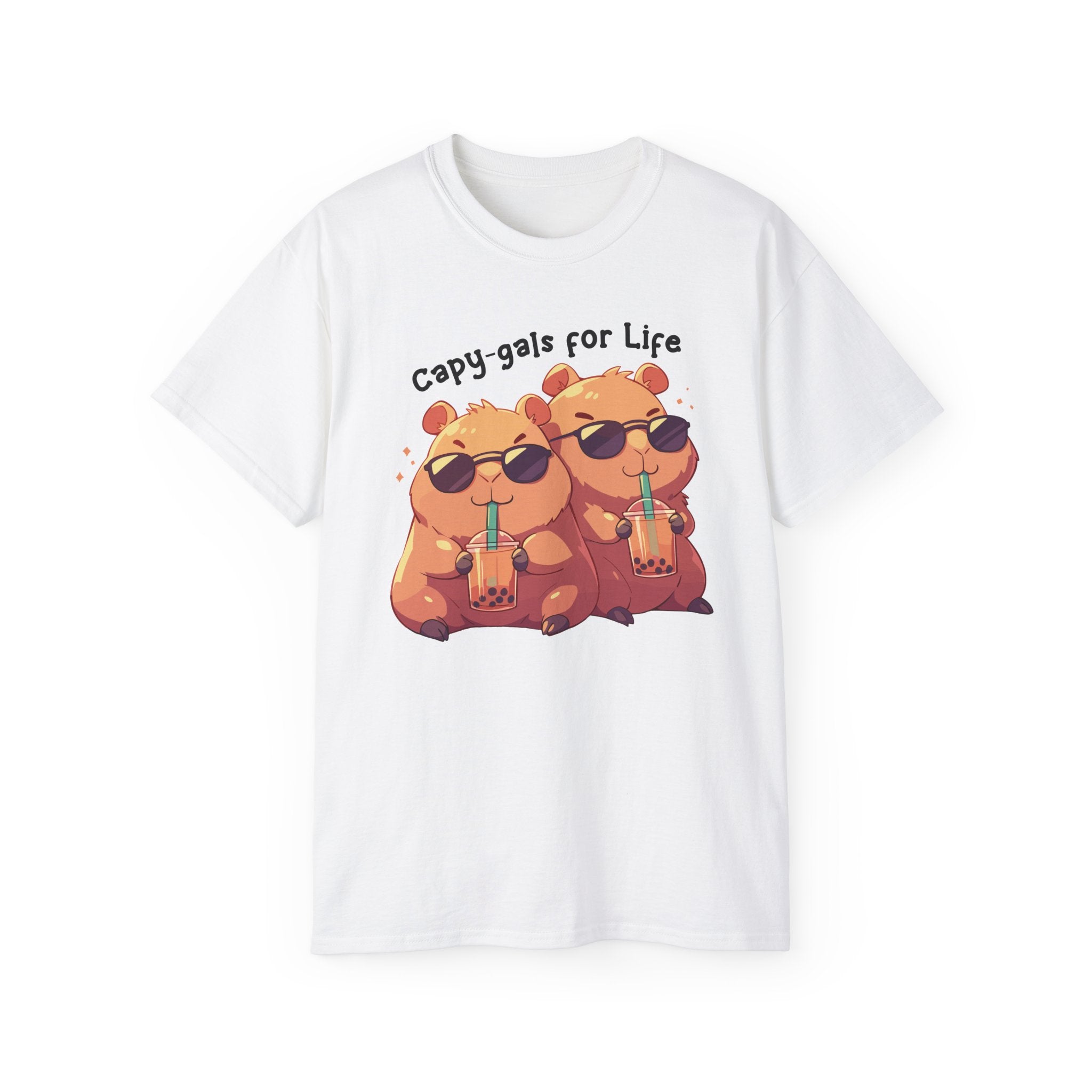 100%纯棉短袖T恤 | Kawaii-Capybara-002