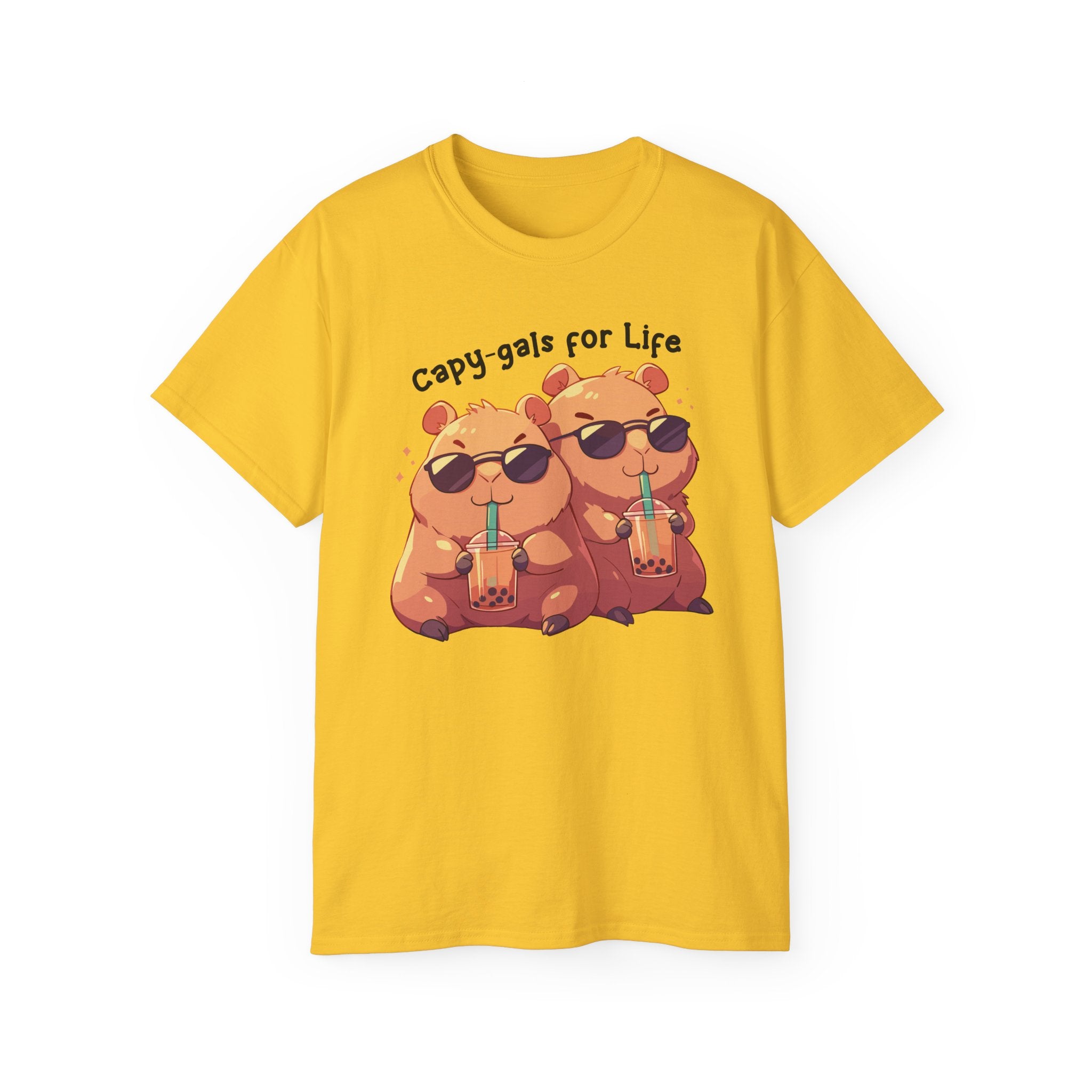 100%纯棉短袖T恤 | Kawaii-Capybara-002