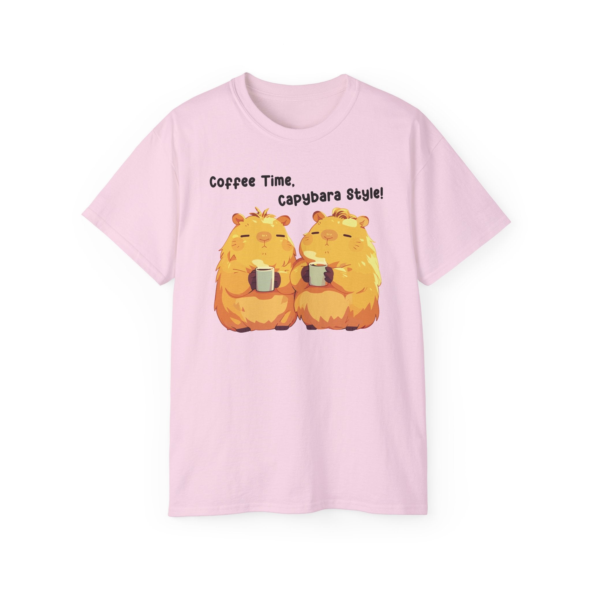 100%纯棉短袖T恤 | Kawaii-Capybara-003