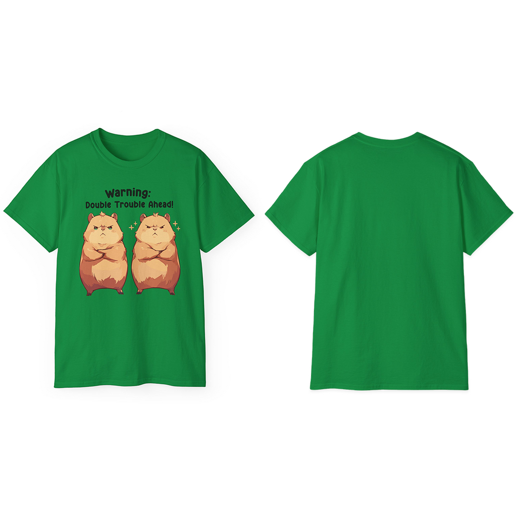 100%纯棉短袖T恤 | Kawaii-Capybara-004