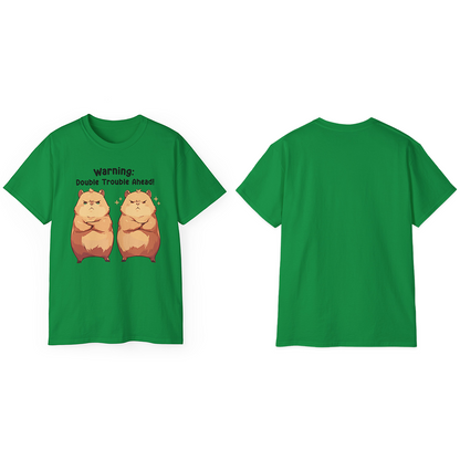 100% Cotton Short Sleeve Tee | Kawaii-Capybara-004