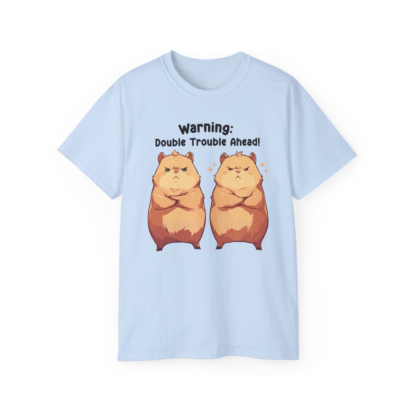 100% Cotton Short Sleeve Tee | Kawaii-Capybara-004