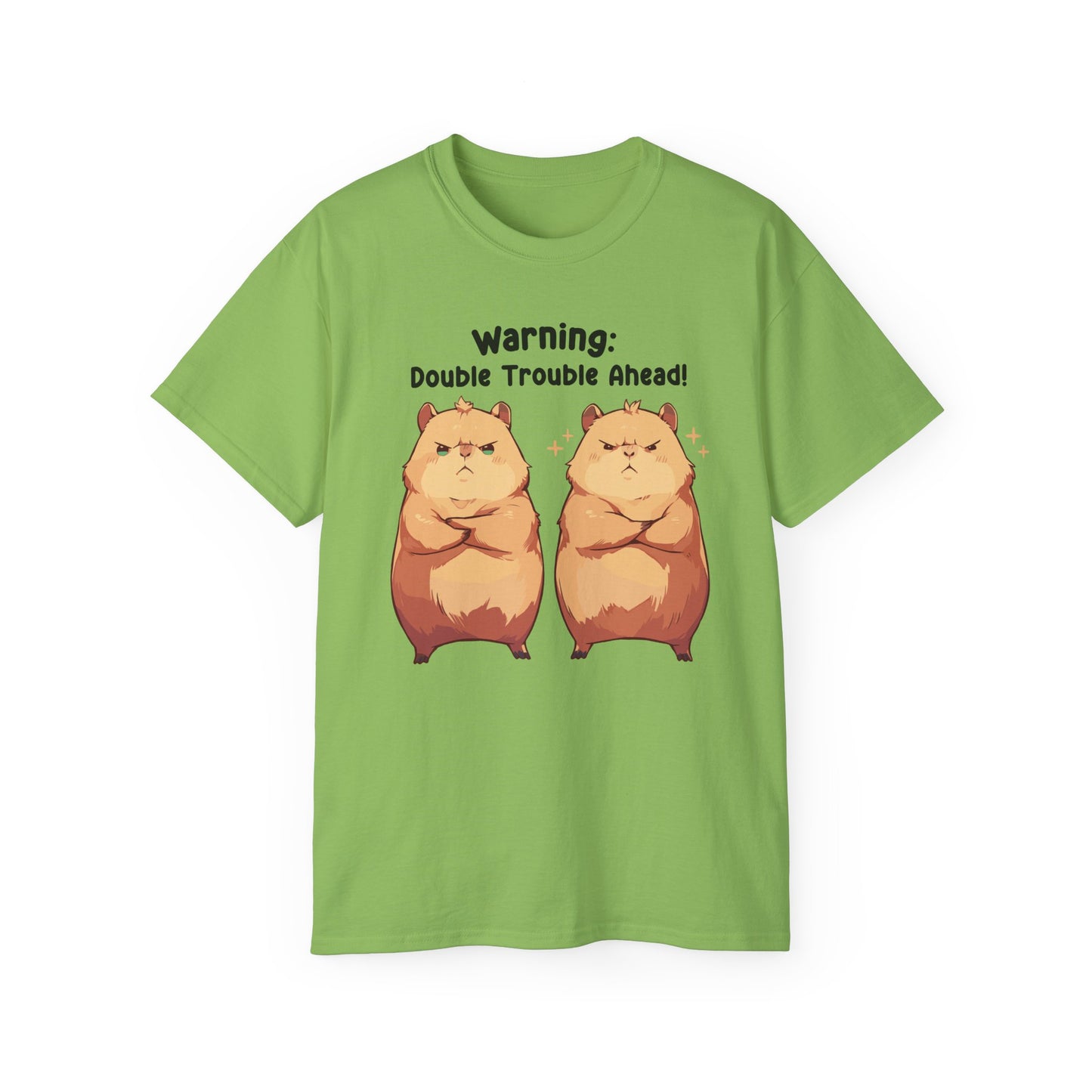 100% Cotton Short Sleeve Tee | Kawaii-Capybara-004