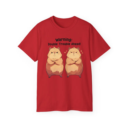 100% Cotton Short Sleeve Tee | Kawaii-Capybara-004