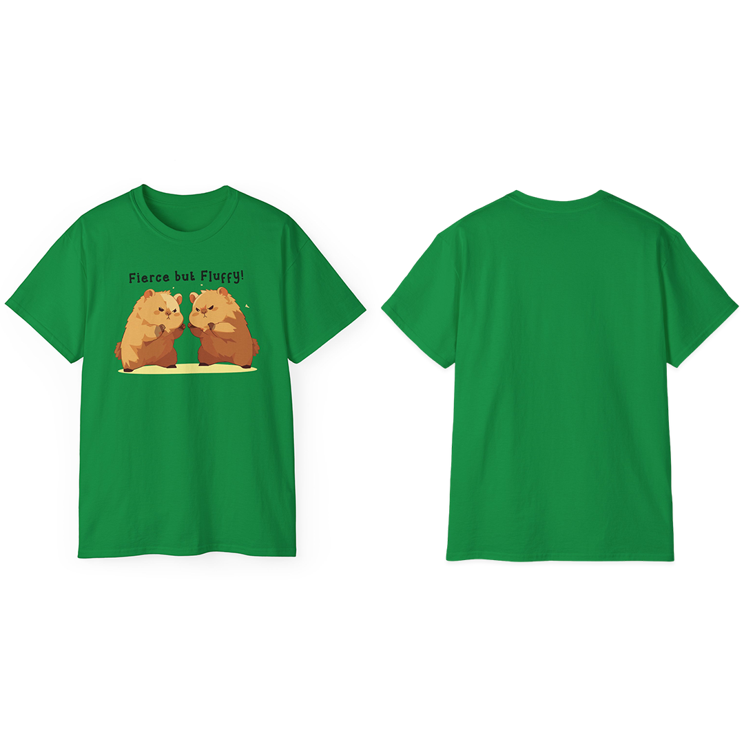 100% Cotton Short Sleeve Tee | Kawaii-Capybara-005