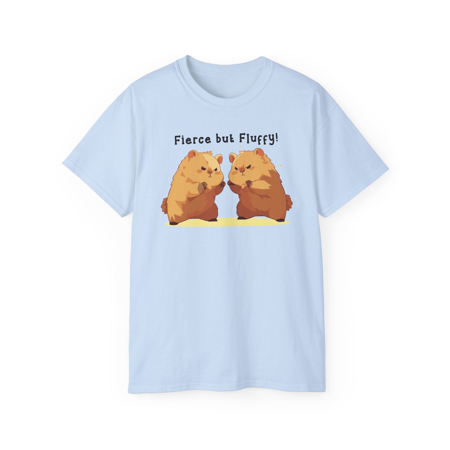 100% Cotton Short Sleeve Tee | Kawaii-Capybara-005