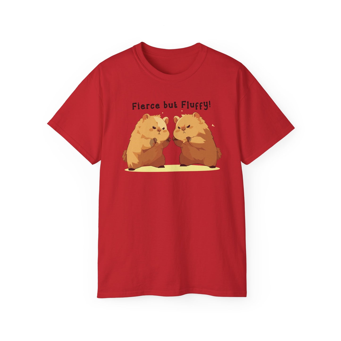 100% Cotton Short Sleeve Tee | Kawaii-Capybara-005