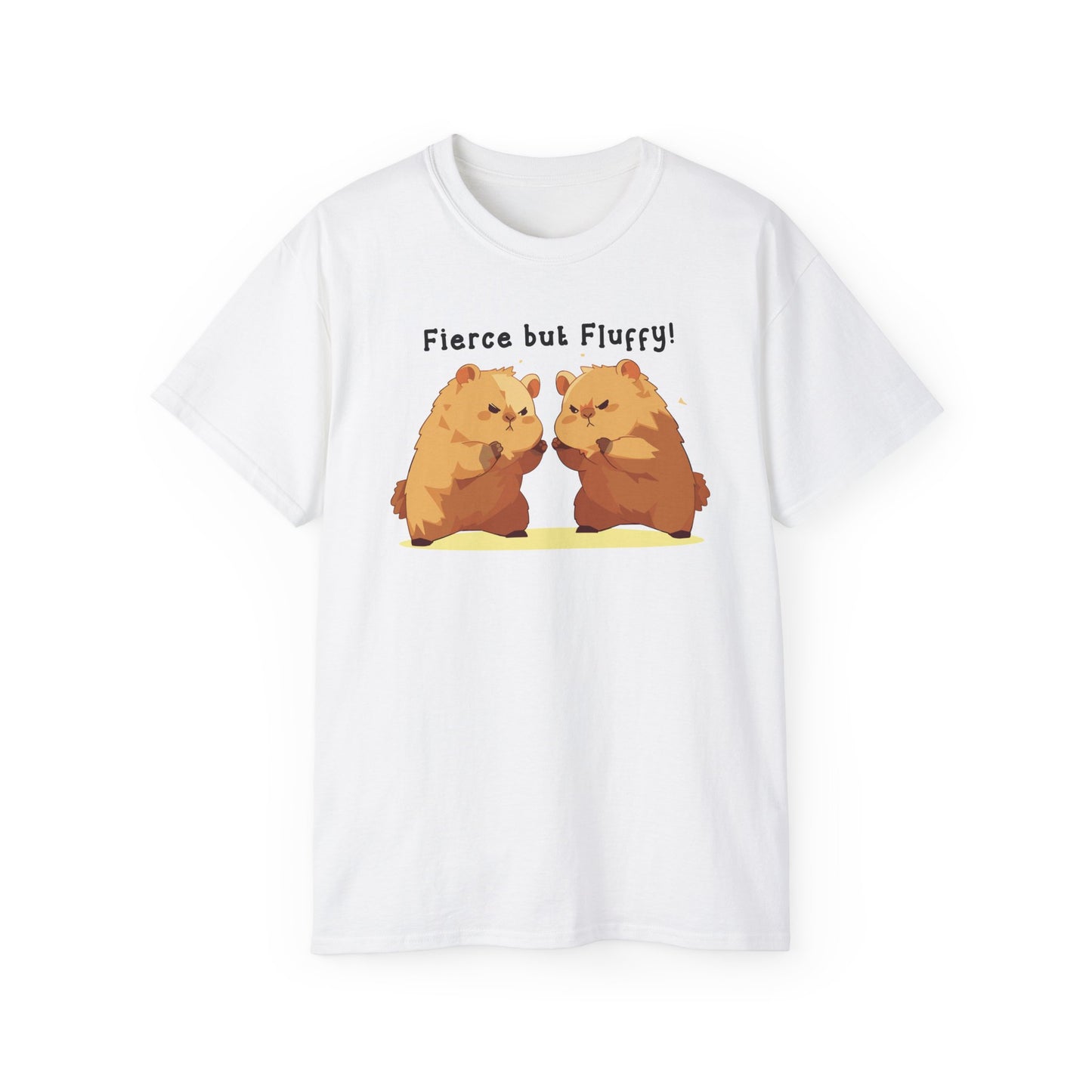 100% Cotton Short Sleeve Tee | Kawaii-Capybara-005