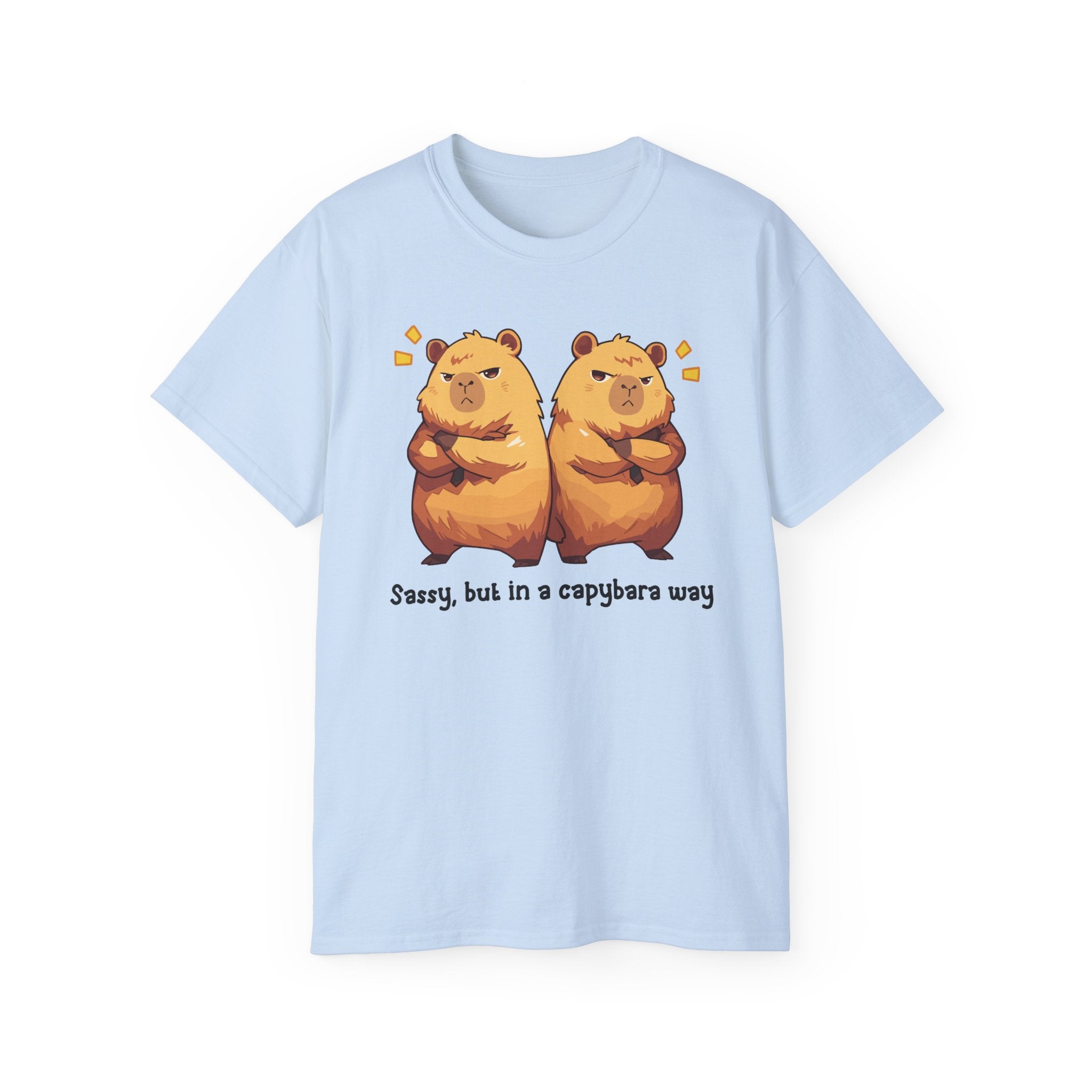 100%纯棉短袖T恤 | Kawaii-Capybara-006