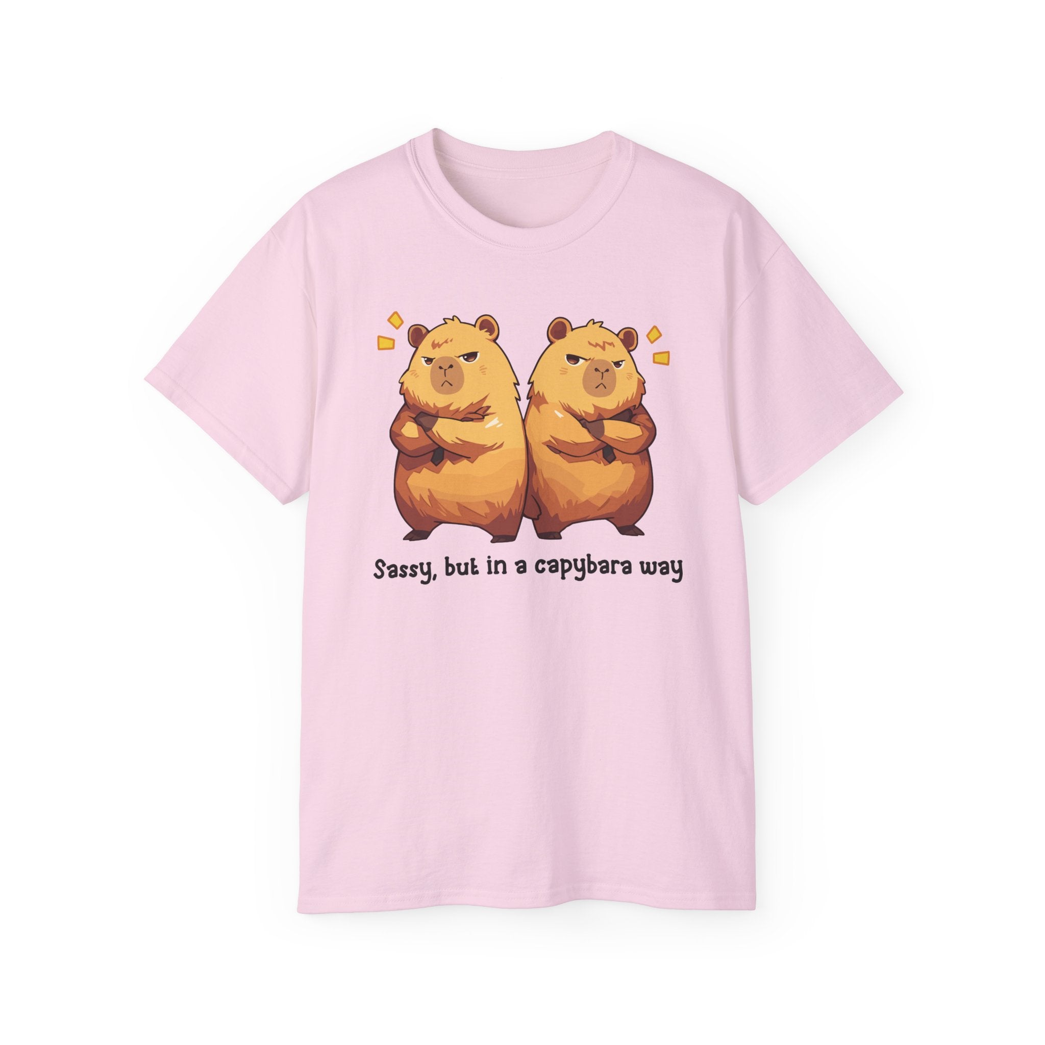 100%纯棉短袖T恤 | Kawaii-Capybara-006