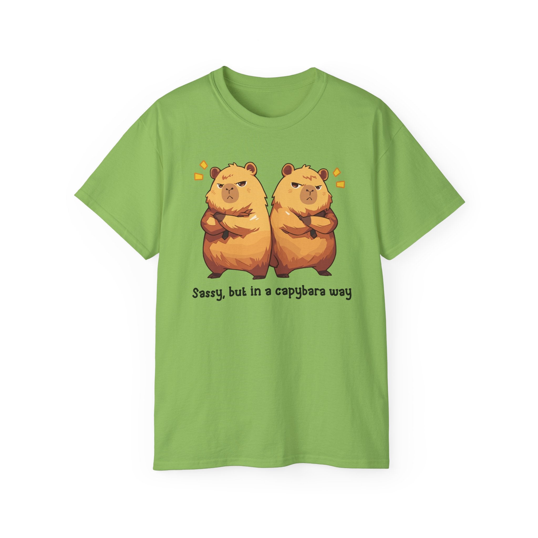 100%纯棉短袖T恤 | Kawaii-Capybara-006