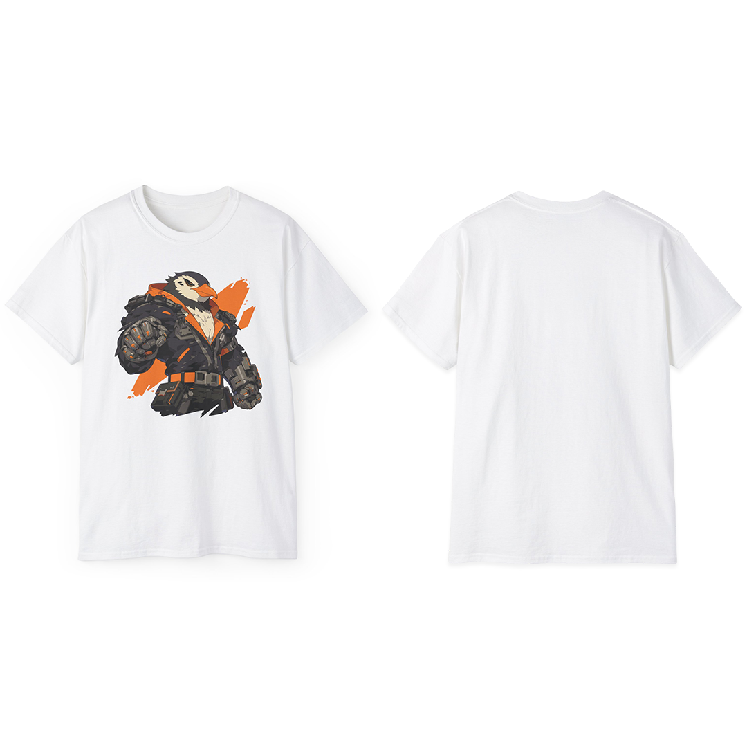 100% Cotton Short Sleeve Tee | Mascot-Penguin-008