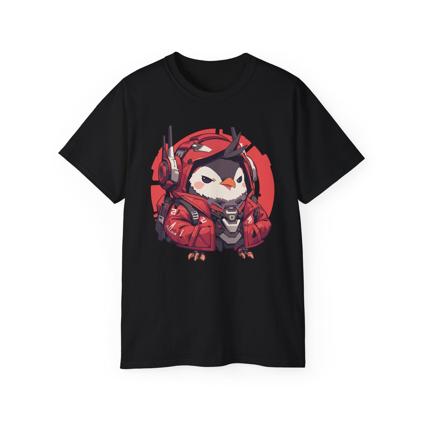 100% Cotton Short Sleeve Tee | Mascot-Penguin-009